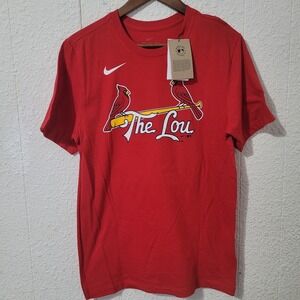 St Louis Cardinals Paul Goldschmidt Nike Shirt The Lou Logo Short Sleeve Men Sm